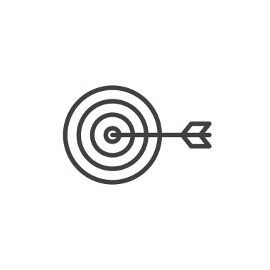 Dart çizgisi simgesi olan hedef