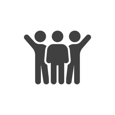 İnsanlar ilişki vektörü simgesi