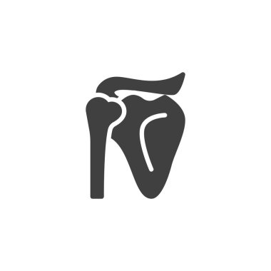 İnsan kürek kemiği vektör simgesi