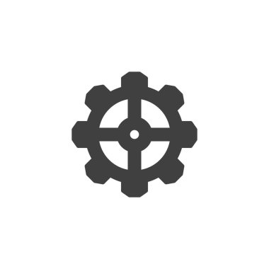 dişli tekerlek vektör simgesi