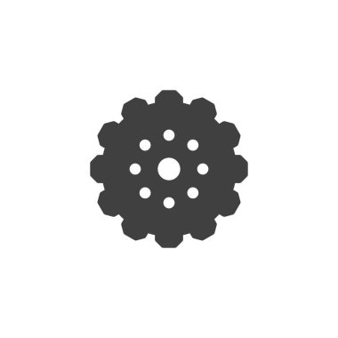 dişli tekerlek vektör simgesi