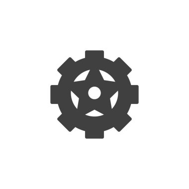 dişli tekerlek vektör simgesi