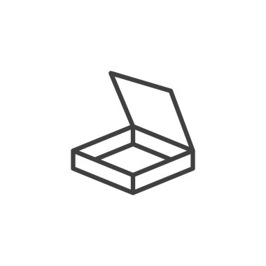 Boş pizza kutusu satırı simgesi