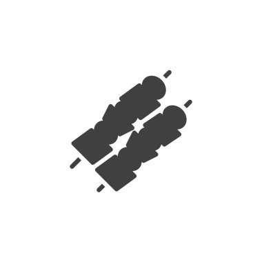 Izgara tavuk şiş vektör simgesi