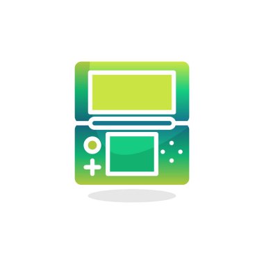 Avuçiçi oyun konsolu düz simgesi