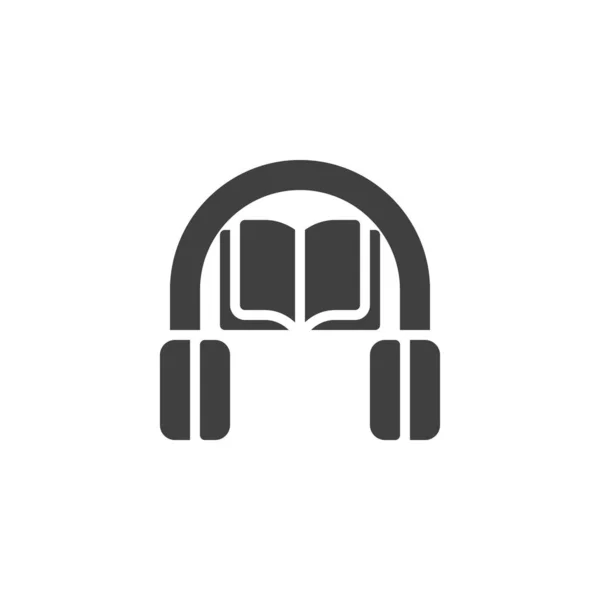 Icona vettoriale audiolibro — Vettoriale Stock