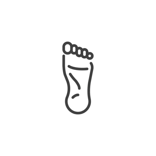 Human foot line icon — Stockový vektor