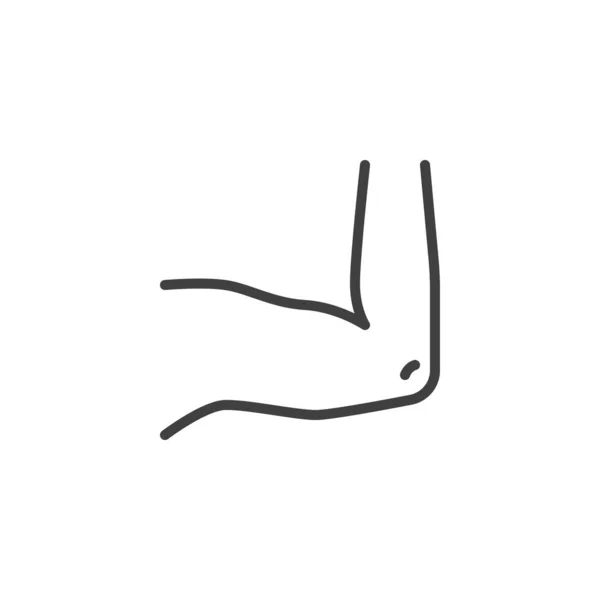 Human elbow line icon — Stock vektor