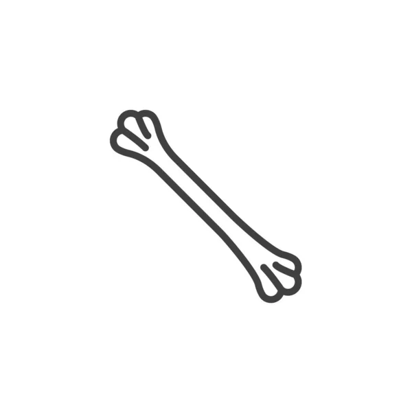 Human bone line icon — Stock Vector