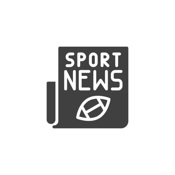 Rugby Sport Zeitung Vektor-Ikone — Stockvektor