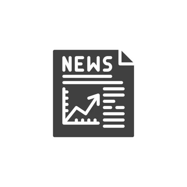 Financial news publication vector icon — ストックベクタ