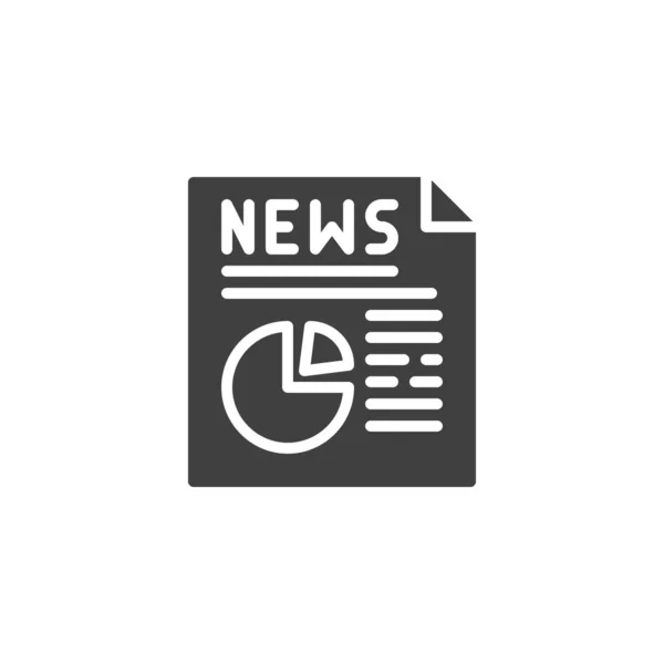 Icono de vector de publicación Noticias económicas — Vector de stock