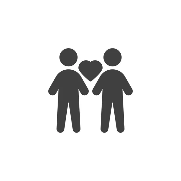 Paar liefde vector pictogram — Stockvector