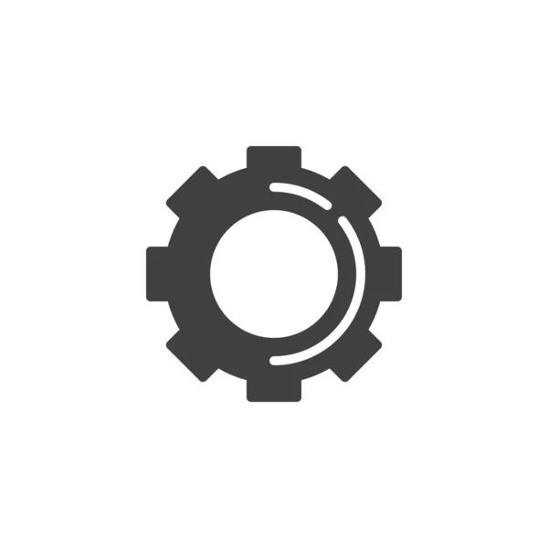 Icône vectorielle roue dentée — Image vectorielle