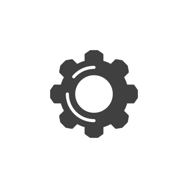 Engranaje rueda vector icono — Vector de stock