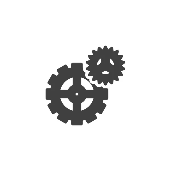 Gear wheel vector icon — Stock Vector