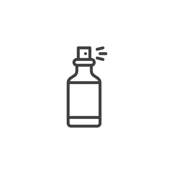Gola spray bottiglia linea icona — Vettoriale Stock