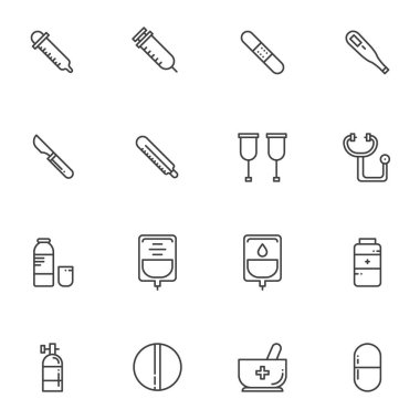 Tıbbi satır simgeleri ayarlandı