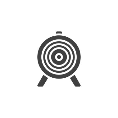 Okçuluk hedef vektör simgesi