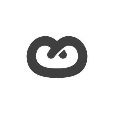 Simit hamur işi vektör simgesi