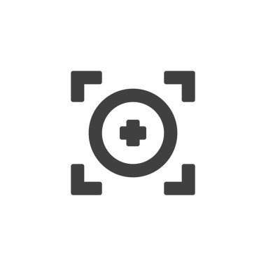 Hedef odaklama vektörü simgesi