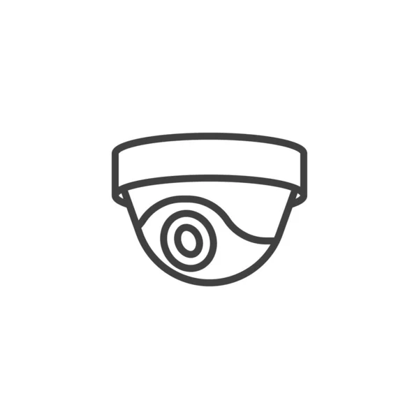 Security camera line icon — Stock Vector