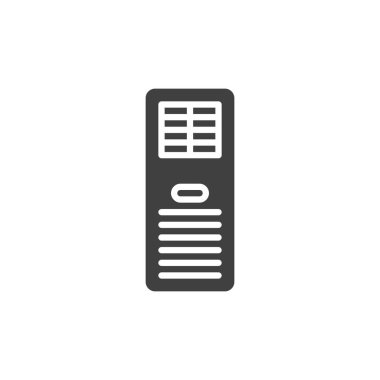 Yerde duran klima vektör simgesi. Mobil konsept ve web tasarımı için düz tabela. Taşınabilir Klima kabartma simgesi. Mobil AC sembolü, logo çizimi. Vektör grafikleri
