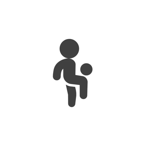 Футболист Векторной Иконкой Заполненный Плоский Знак Мобильной Концепции Веб Дизайна — стоковый вектор