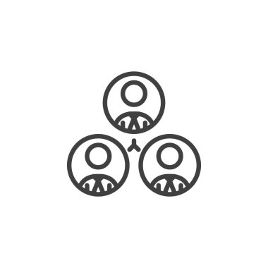 Hiyerarşik yapı çizgisi simgesi