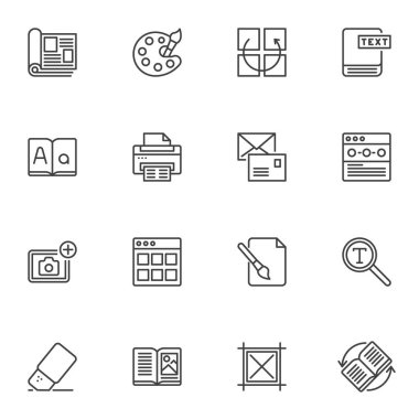 Editoryal tasarım satırı simgeleri ayarlandı