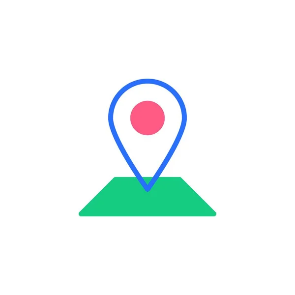 Map marker flat icon — Stock Vector