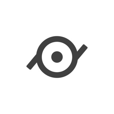 Epicene cinsiyet vektör simgesi. Mobil konsept ve web tasarımı için düz tabela. Epicene kabartma simgesi. Sembol, logo çizimi. Vektör grafikleri