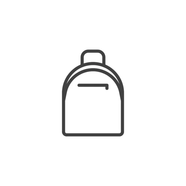 Rucksackschnur Symbol Rucksack Lineares Stilschild Für Mobiles Konzept Und Webdesign — Stockvektor