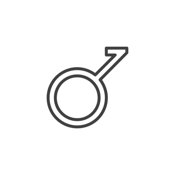 Ikona Demiboy Gender Line Lineární Styl Značky Pro Mobilní Koncept — Stockový vektor
