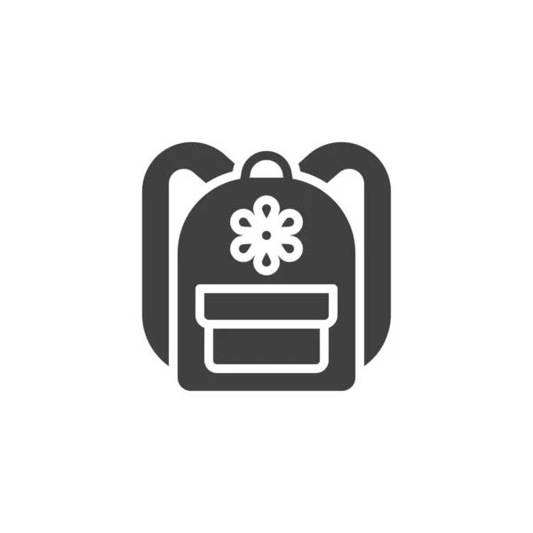 Рюкзак Значок Вектора Рюкзака Заполненный Плоский Знак Мобильной Концепции Веб — стоковый вектор