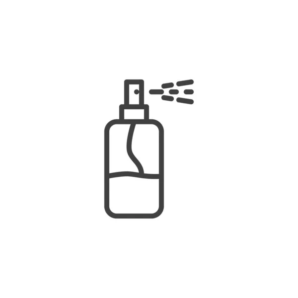 Kézfertőtlenítő Spray Ikon Lineáris Stílus Jel Mobil Koncepció Web Design — Stock Vector