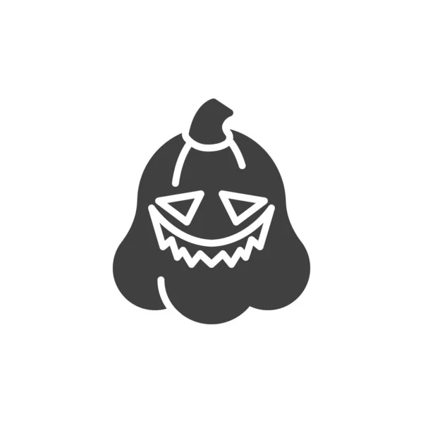 Zdezorientowana ikona wektora emotikonu twarzy dyni — Wektor stockowy