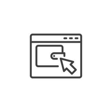 Çevrimiçi bankacılık hattı simgesi