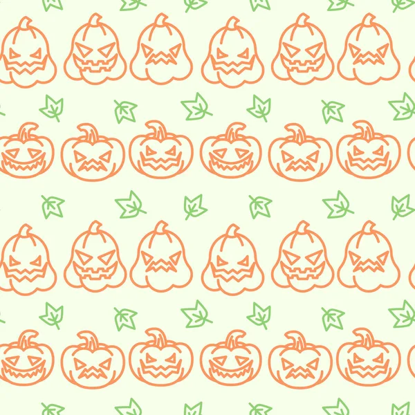 Pompoen emoji pictogrammen patroon — Stockvector