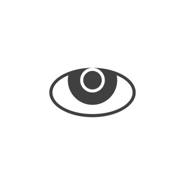 Mod vektör simgesi okunuyor. Mobil konsept ve web tasarımı için düz tabela. Vizyon göz simgesi. Sembol, logo çizimi. Vektör grafikleri