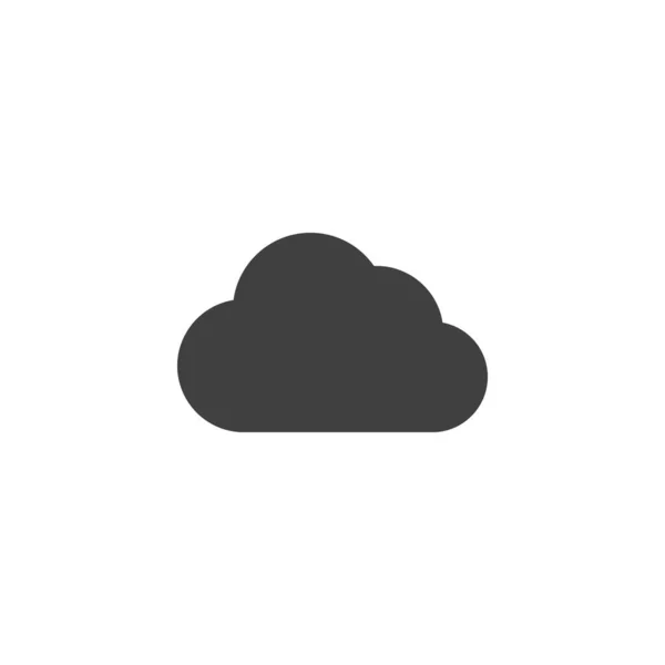 Cloud Computing Vector Icon Signo Plano Lleno Para Concepto Móvil — Vector de stock