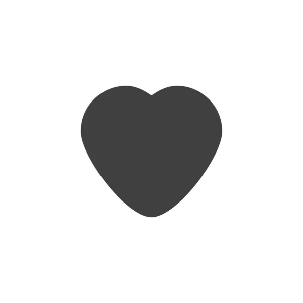 Corazón Como Icono Vectorial Signo Plano Lleno Para Concepto Móvil — Vector de stock