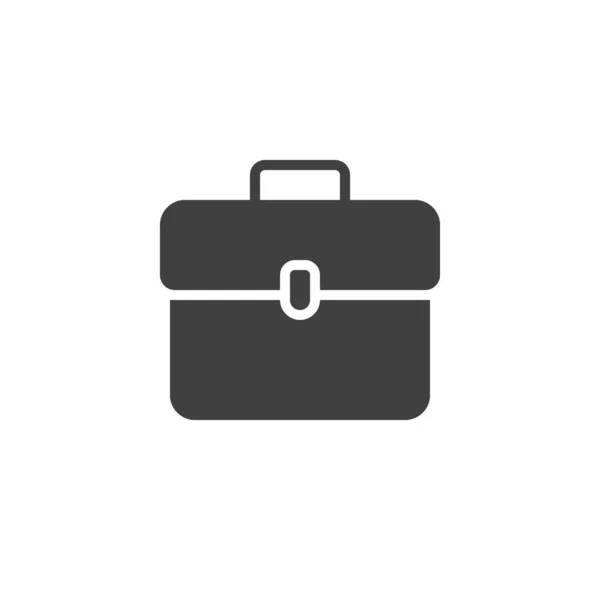 Briefcase Portfolio Vector Icon Filled Flat Sign Mobile Concept Web — Stock Vector