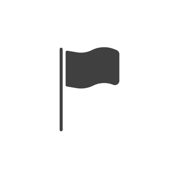 Значок Вектора Флага Заполненный Плоский Знак Мобильной Концепции Веб Дизайна — стоковый вектор