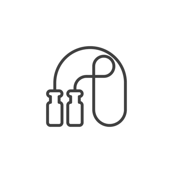 Иконка Скакалки Знак Стиля Мобильной Концепции Веб Дизайна Значок Вектора — стоковый вектор