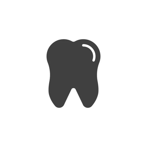 Gesunde Zähne Vektor Symbol Gefüllte Flache Schilder Für Mobiles Konzept — Stockvektor