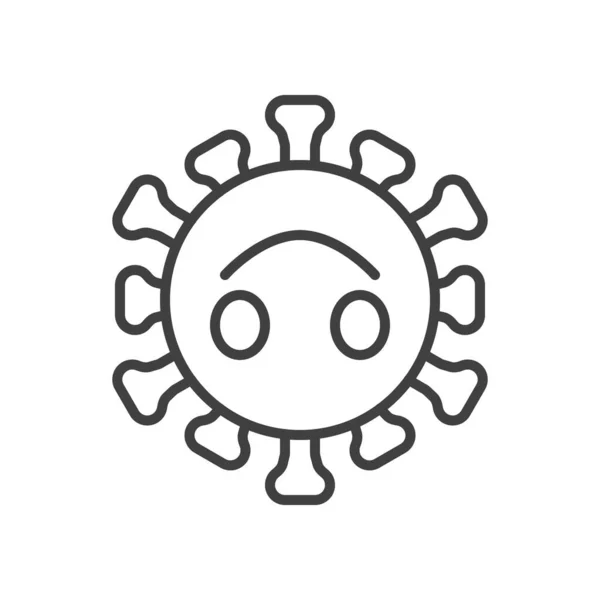 Ανάποδο Εικονίδιο Της Γραμμής Emoji Γραμμικό Στύλ Για Mobile Concept — Διανυσματικό Αρχείο