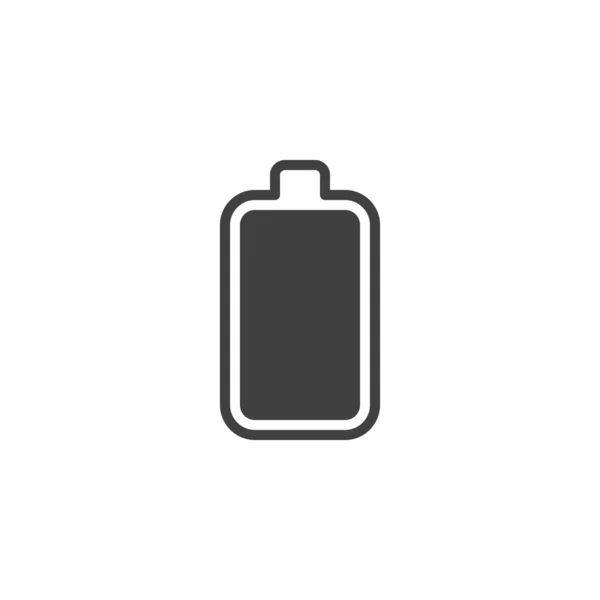 Icône Vecteur Alimentation Batterie Panneau Plat Rempli Pour Concept Mobile — Image vectorielle