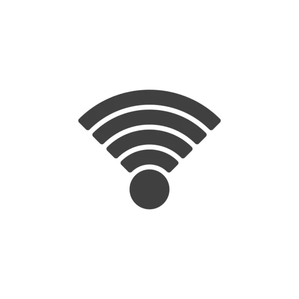 Wifi Sinyal Vektör Simgesi Mobil Konsept Web Tasarımı Için Düz — Stok Vektör