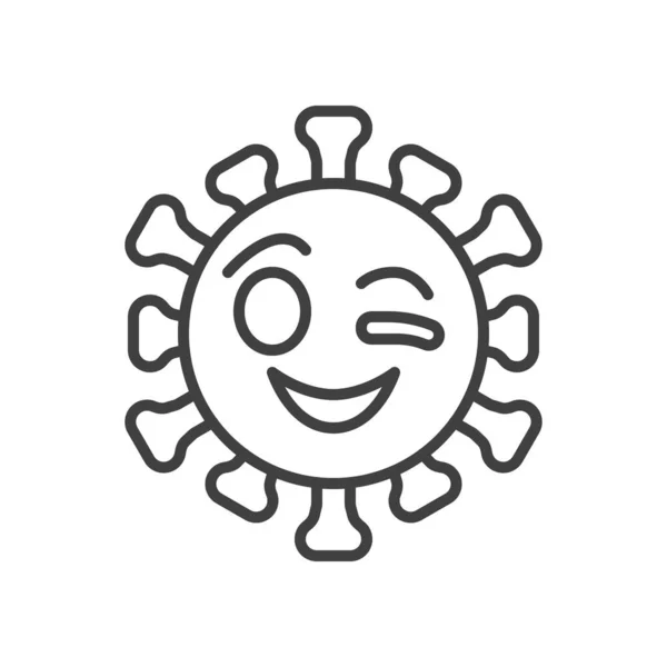 Εικονίδιο Φατσούλας Φατσούλας Emoji Γραμμικό Στύλ Για Mobile Concept Και — Διανυσματικό Αρχείο